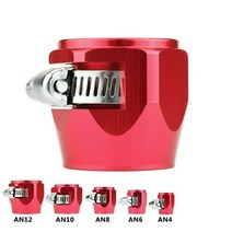 자동차냉각 부품 용품 엔드 오일 연료 호스 클램프 AN4 파이프 육각 피니셔 방열판 튜브 알루미늄 커넥터, 10 AN 12 Red