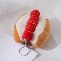 패스트푸드 6종 인형 키링, 핫도그, 핫도그