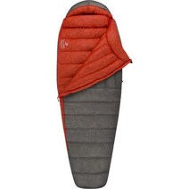 씨투써밋 플레임 울트라라이트 15F 침낭 - 여성용 3계절 동계 406765, Dark Grey/Paprika, Regular, 1개