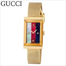 YA147410 구찌시계 G-Frame 21 X 34mm 여성용 사각 메탈시계