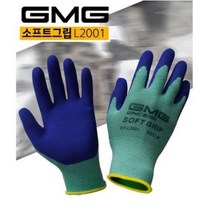 GMG 소프트그립장갑 KR-L2001(M/L) 10개묶음 라텍스코팅 스판재질 미끌림방지 다목적 작업, KR-L2001(M-10개묶음), 10세트