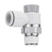 AS1201F-M5-06A 엘보 타입 SMC 에스엠씨 원터치피팅 FITTING 스피드 컨트롤러 SPEED CONTROLLER 스피드컨트롤러 유량 조절 밸브 제어 NSE GNSE