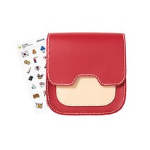 레디코 가죽 미니 가방 만들기 키트 크로스 백 재료 스퀘어 4종 DIY 손 바느질 가죽 공방 공예 체험 패키지 취미, 다크브라운(사은품증정)
