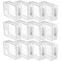 Coloch 투명 플라스틱 화장품 가방 휴대용 PVC 지퍼 메이크업 파우치 방수 세면도구 TSA 승인 휴가 여행 욕실 정리용 투명. 가방 5531918020