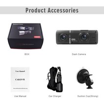 LCD액정블랙박스 룸미러블랙박스 택시 uber 블랙 박스 dash cam car cam, 검은색, 128g