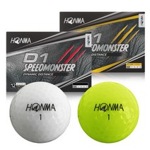 혼마골프 혼마 D1 SPEED MONSTER 3피스 골프공, one color, YELLOW D1 SPEED MONSTER
