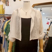 여성 크롭 린넨 거즈남방 (3color)