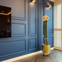 모던그린 대형 밍크선인장 인테리어 화분, 2번변경, 바퀴형