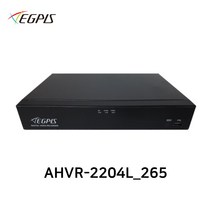 이지피스 AHVR-2204L_265 200만화소 4채널 DVR 녹화기 AHD/TVI/CVI/SD (HDD미포함), DVR용 2TB