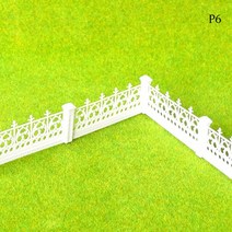 뜨거운 판매 1 미터 긴 안뜰 울타리 ABS 정원 재료 1/100 DIY 모래 테이블 건물, 05 P6