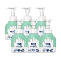 유한양행 SAFE365 용기형 핸드워시 그린샤워향, 6개, 350ml
