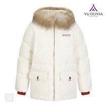 올리비아로렌 빅 포켓 화이트 패딩 점퍼 VVCKDVW9431