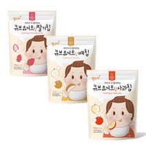 맘스미 큐브 요거트랑 배칩 사과칩 딸기칩 각13g 3종택일 유아용, 3종세트