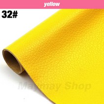 가죽 PU 자체 접착 수정 수리 패치 스틱 온 소파 보조금 패브릭 스티커 스크랩북 소재, 09 Yellow_05 137x100cm