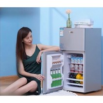 미니냉장고 작은냉장고 예쁜 미니 사무실 냉장고 자취 기숙사 소형, 02.샤이니 실버 126