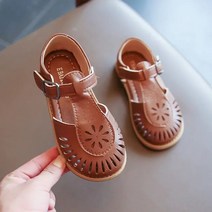 여아 구두 속이 빈 밑창 신발 여자 샌들 패션 공주 비치 핫 컷 아웃
