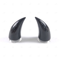 붉은악마 헬멧장식 뿔모양 스쿠터 자전거용품 (낱개가격 한쌍은 2개주문), 레드(낱개)