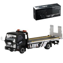 모형트레일러 다이캐스트 다이캐스트 1/64 스케일 LBWK Isuzu 수송 하나미다이 트레일러 이스즈 트럭 정적, 01 A