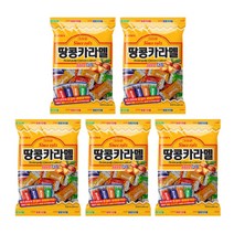 크라운제과 땅콩카라멜 120g x 5개 추억의과자 군것질 간식거리 땅콩페이스트
