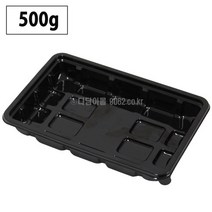 정육포장 포장용기 500g PET 검정 10개