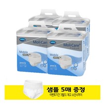 몰리케어 모바일 엑스트라 플러스 S 14매 4팩1박스 장애인기저귀 성인용 청소년 기저귀 환자용 요실금, S 소중형 1480ml