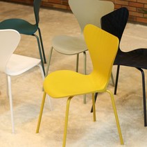 가구앤하우스 줄리엣 플라스틱 디자인 업소용 카페 식당 식탁 의자 (8colours), 옐로우