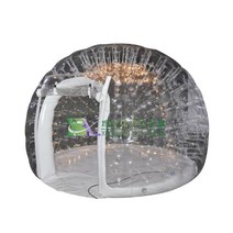 투명 돔 글램핑 텐트 천막 버블 돔 텐트 라운드 풍선 크리스탈 투명 럭셔리 돔 투명 티 하우스 룸 버블 라이트 룸 하우스, 자주색