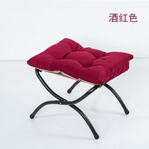 오토만 오또만 소파 발 받침대 접는 쇼파 의자 사무실 의자 발걸이, 홀랜드 벨벳 레드