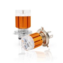 1PCS 오토바이 스트로브 신호 빛 H4 LED 헤드 라이트 ba20d 전구 액세서리 12V 24V, BA20D_1pcs