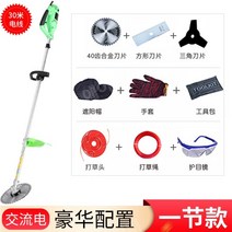 예초기 충전 깍기 무선 제초 엔진 소형 가스 벌초 잡초 부탄가스 잔디, 220V 고급 구성 + 30미터 전선