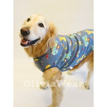 대형견 잠옷 3xl 4xl 5xl 강아지 잠옷, 4XL-가슴둘레 74 길이 56, L