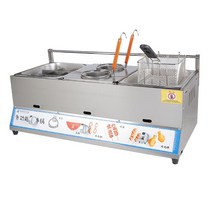 전기오뎅기 전기어묵조리기 꼬치 업소용 가정용, 30L 3기통 (오뎅 + 튀김기 + 국수솥)