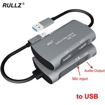 4K 루프 1080P USB 2.0 비디오 캡처 카드 마이크 입력 유형 C HDMI 오디오 보드 게임 기록 PC OBS 라이브, Z30