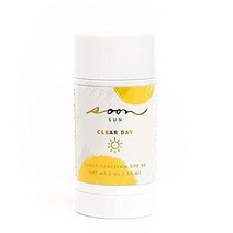 Clear Day 브로드 스펙트럼 SPF 50 스틱 56.2 - 얼굴과 몸을 위한 모이스처라이징 자외선 차단 PABA 프리 및 옥시벤존 UVA/UVB 광선으로부터 보호 오일 선블록, 1 Ounce