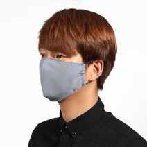 네이비 반영구 체크 2겹 순면 마스크 황사 알러지방지 미세먼지 시험기간 건강관리 집청소 슬세권룩