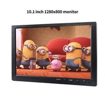 휴대용 10.1 인치 hd lcd 터치 스크린 게임 모니터 pc ips 해상도 1920x1200 작은 디스플레이 BNC AV VGA HDMI USB 컴퓨터, 01 1280x800 no touch