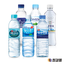 물 6종 500mlx20 천연수 백산수 광천수 평창수 크리스탈 동원샘물 옵션, 광천수 500mlx20