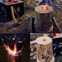 [CL] 잘마른 100% 참나무 불멍장작 캠핑장작 땔감 (얇은장작/ 통나무스토브 선택), 통나무스토브(대형)