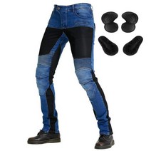 아라미드 오토바이 바지 남녀 공용 블랙 보호 장비 라이딩 레저 모토크로스, 03 CCC_02 M