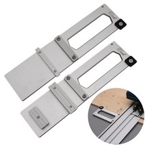 전기 원형 톱 가이드 레일 클램프 90 ° 각도 스톱 트랙 톱 festool 및 makita 및 wnew 레일 용 정사각형 포지셔닝 플레이트, 클램프 1