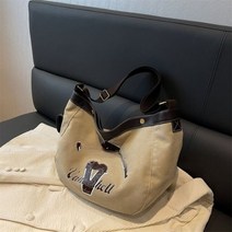 편지 캔버스 가방 여성