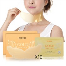 쁘띠페 골드 하이드로겔 넥팩 5매+5매, 1세트, 10매