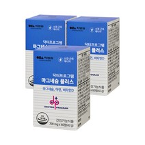 닥터프로그램 마그네슘 플러스 비타민D 아연 60정 3병 3개월분, 단품, 단품