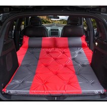 차박텐트 오토캠핑 야외 차박 실내 자동 팽창 식 매트리스 여행 침대 범용 캠핑 공기 수면 패드 오프로드 SUV 트렁크 에어 쿠션, [03] 빨간