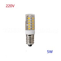 E14 LED 전구 빛 5W 12W 램프 AC 220V 옥수수 SMD2835 360 빔 각도 스포트라이트 할로겐 교체, 01 E14 5W 220V_02 Warm White