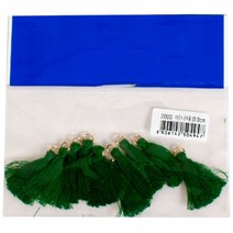 [우수제품] 미니 태슬3 cm 6색 태슬 가죽 만들기 장식 부자재 키링 털실 가방 종이, 초록