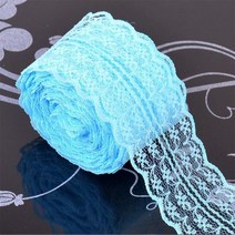 레이스원단 레인보우 레이스 리본 10m롤 4.5cm 폭 DIY 액세서리 의류 속옷 신축성 없는 롤, [11] 11