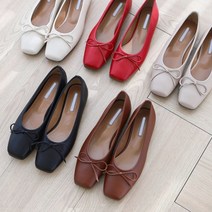 기본 리본 플랫 슈즈 여성 로퍼 단화 5color