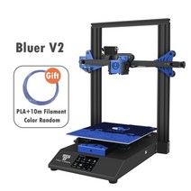 목업제작 3D프린터 Twotrees 3D 프린터 Bluer V2 3D 인쇄 DIY 키트 자동 드라이버 포함 TMC2225 고정밀 Prusa i3 TFT 터치 스크린 마더, 협동사, 블루어 V2, 유럽 연합