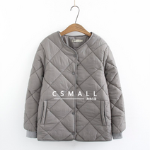 cs mall 여성 노카라 누빔 캐주얼 자켓 AJ169